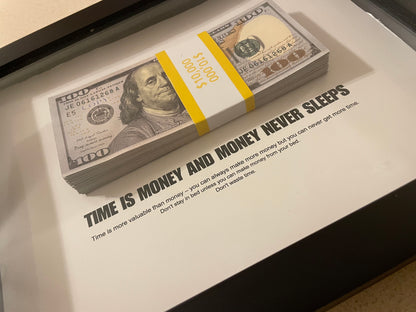 Time is Money $100 Frame series